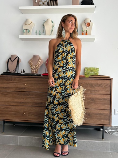 [CHU1984AM] Vestido ALESIA Amarillo