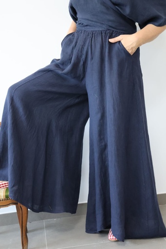 [ON56844AZM] Pantalón MARIPOSA Marino