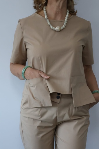 [ONE88890BG] Camisa OVEJA Beige