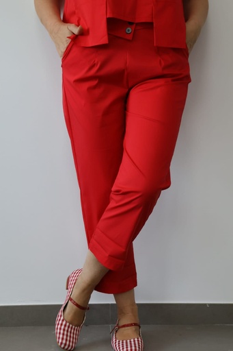 [ONE86492RJ] Pantalón VARSOVIA Rojo