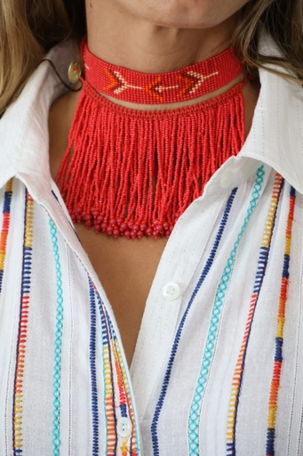 Collar INDIO Rojo