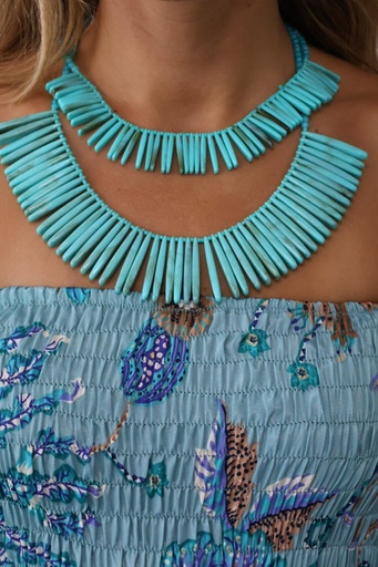 Collar DIENTES Turquesa