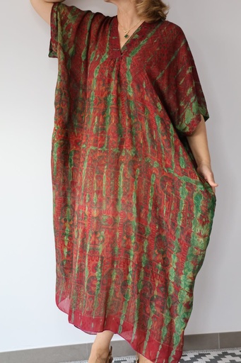 [CHU1881BD] Vestido DAFNE Burdeos  SUPER REBAJADO