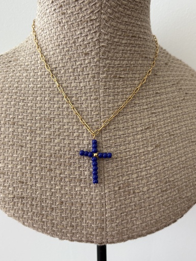 Collar CRUZ  AZUL
