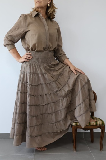 [CB08MR] Falda ESMERALDA marrón