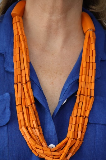 [GLAM65NJ] Collar ZULU naranja