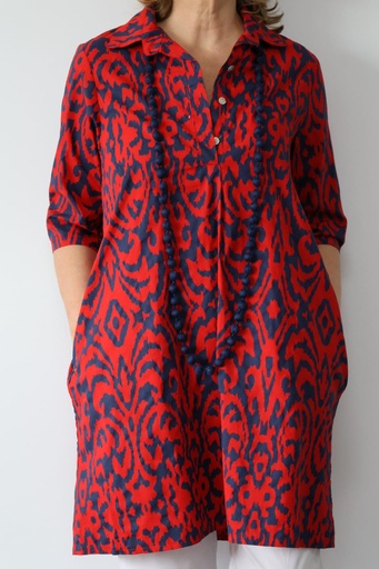[GLAM22005RJ] Vestido LABERINTO rojo