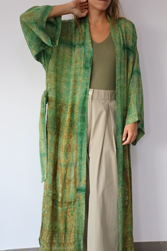 [CHU17831VD] Kimono ALCAZAR Verde
