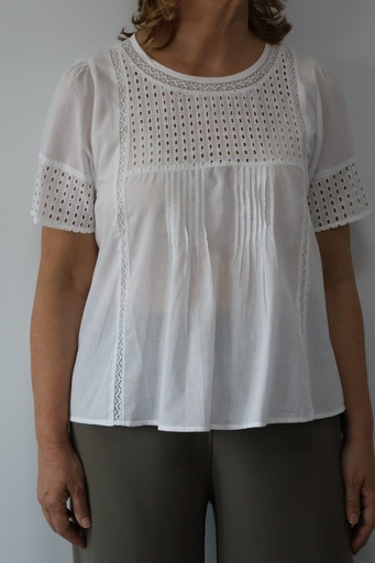 [LET9414BL] Camisa CLARITA