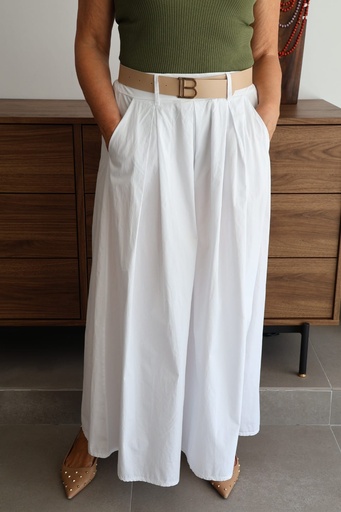 [LTZ24604BC] Pantalón CORDOBA Blanco