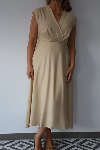 [SH115233VAI] Vestido ALMANSA Vainilla