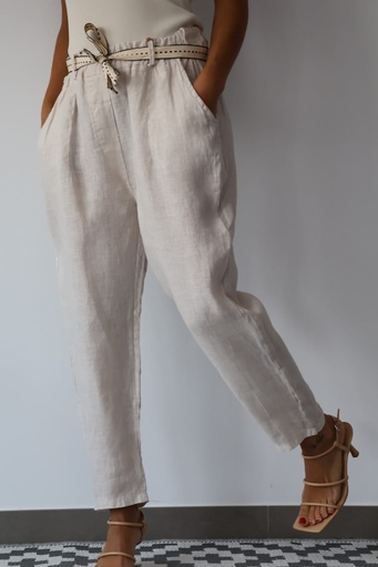 [CRE10156BG] Pantalón VIVIANA Beige