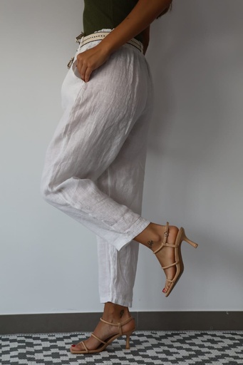 [CRE10156BC] Pantalón VIVIANA Blanco
