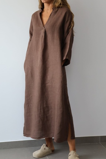 [CRL29340CH] Vestido DOHA Chocolate