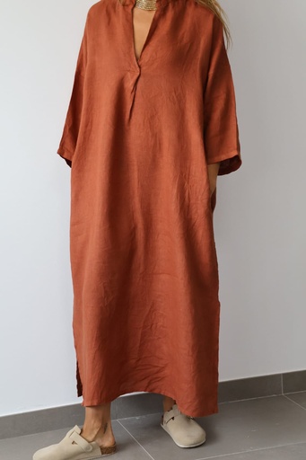 [CRL29340ARC] Vestido DOHA Arcilla