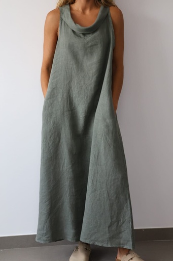 [CRL25396KAK] Vestido CASONA Kaki