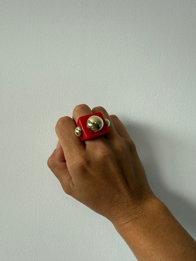 Anillo APLIQUE Rojo
