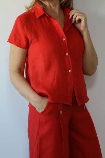 [GLA10976ROJ] Camisa LENTERO Rojo