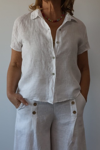 [GLA10976BLA] Camisa LENTERO Blanco