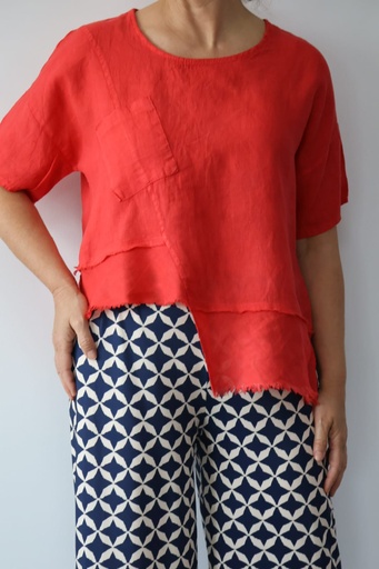 [LIN83680ROJ] Camisa CAMPEIRO Rojo