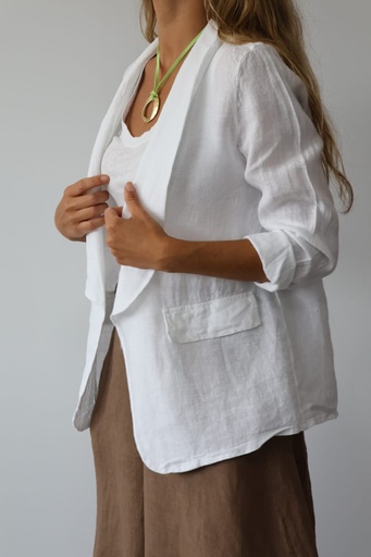 [LIN15253BLA] Chaqueta HERVAS Blanco  REBAJADO 30%