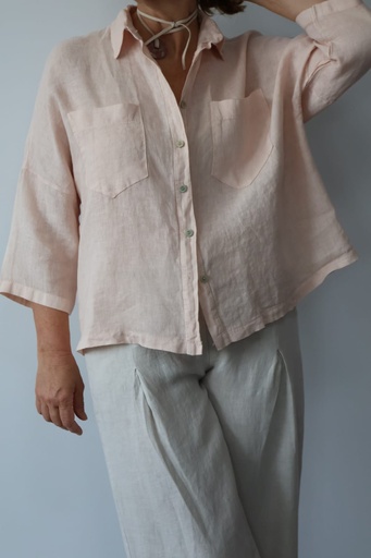 [LIN8103ROS] Camisa YUCA Rosa