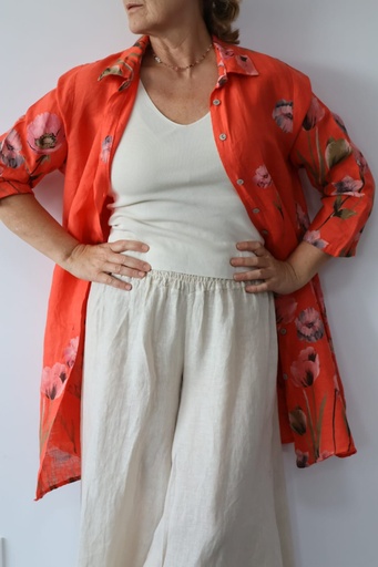 [LIN20272NAR] Vestido CHUBERT Naranja.  REBAJADO 30%
