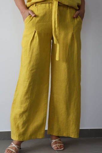 [LIN621130MOS] Pantalón ROSALÍA Mostaza.  REBAJADO 50%