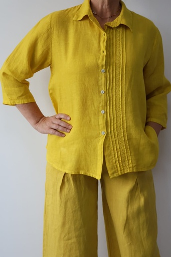 [LIN17843AMA] Camisa ELENA Amarillo