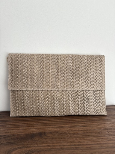Cartera TRENZADA Topo Medio