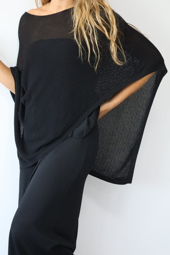 [CEL1676NEG] Poncho PEPERO Negro