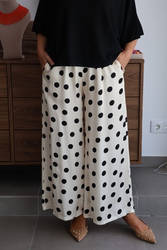 [CEL983735MF] Pantalón ANASTASIA Marfil