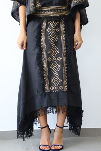 [RCH014NEG] Falda INCA Negro