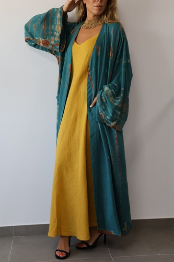[RCH23TUR] Kimono VOLCÁN Turquesa