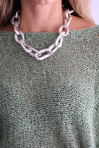 Collar EDIPO Plateado