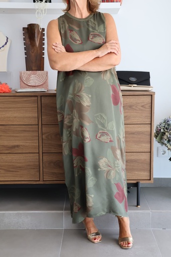 [CEL91440KK] Vestido MOZART Kaki