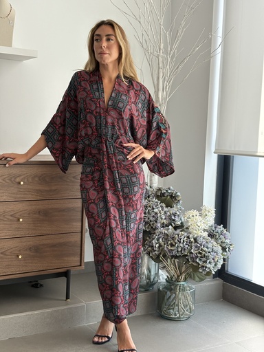 [MN1887N/TQ] Vestido RUTE Negro/Turquesa
