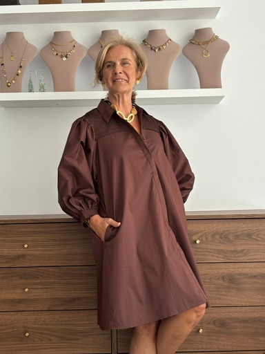 [SEN190CH] Vestido KEPLER Chocolate