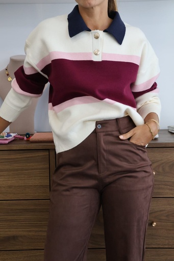 [MILL7960BD] Jersey MIRANDA Burdeos