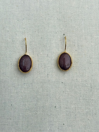 Pendiente Gota Malva