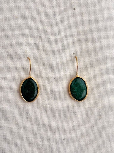 Pendiente Gota Verde