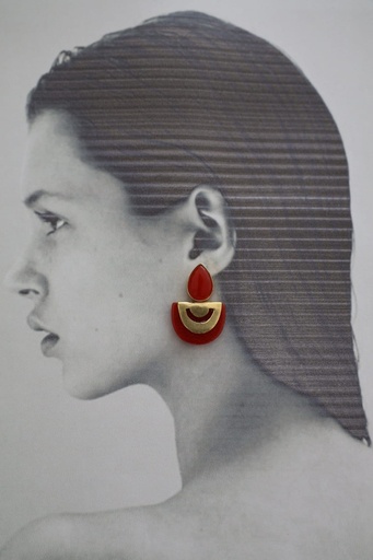 Pendiente GORKI Rojo