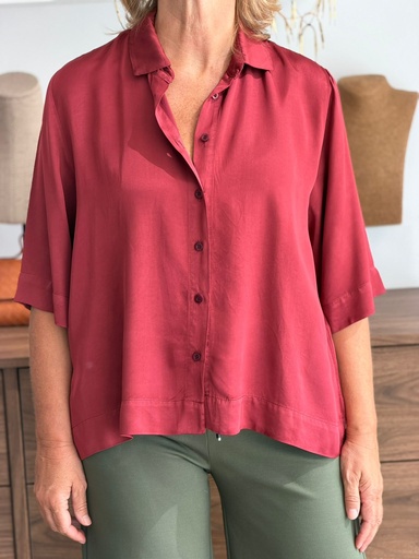 [CEL81114BUR] Camisa MÁLAGA Burdeos