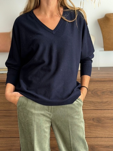 [BEC2071AZM] Jersey SUSANA marino