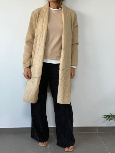 [BEC7105BG] Abrigo SOFIA  Beige