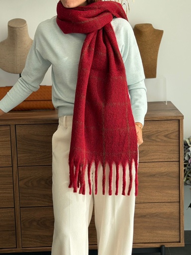 [PF214DFBURS] Bufanda RENO Burdeos