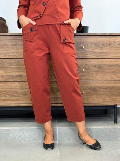 [GL5030TJ] Pantalón  MILANO Teja