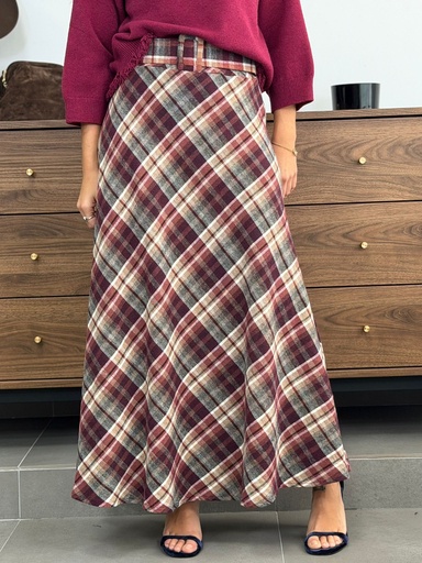 Falda ESCOCIA Burdeos