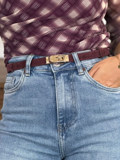 Cinturón SERRAJE Burdeos