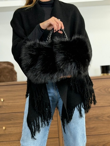 [AMAX0019NG] Bolso  MIMOSO Negro